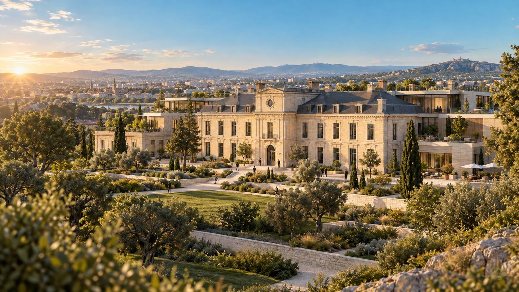 Illustration éditoriale du sujet : Aux portes de Lyon : la métamorphose de l'Hôtel de Commandement de Sathonay-Camp en un espace de vie innovant