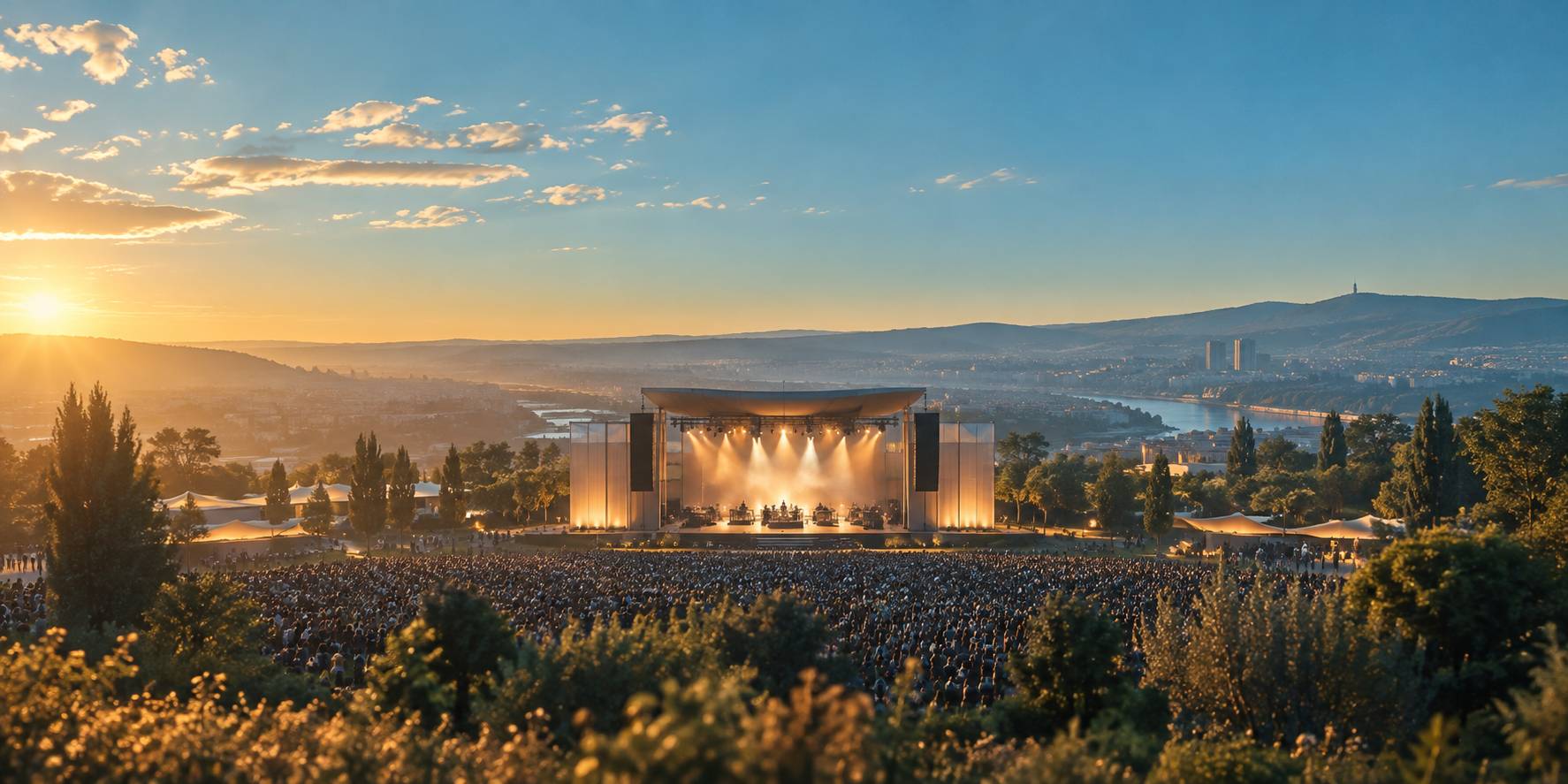 Illustration éditoriale du sujet : Top 10 des concerts incontournables à Lyon en 2023 à ne pas manquer – Réservez vos places dès aujourd’hui !