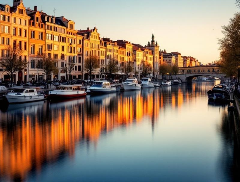 Quais de Saône à Lyon, façades des immeubles haussmanniens